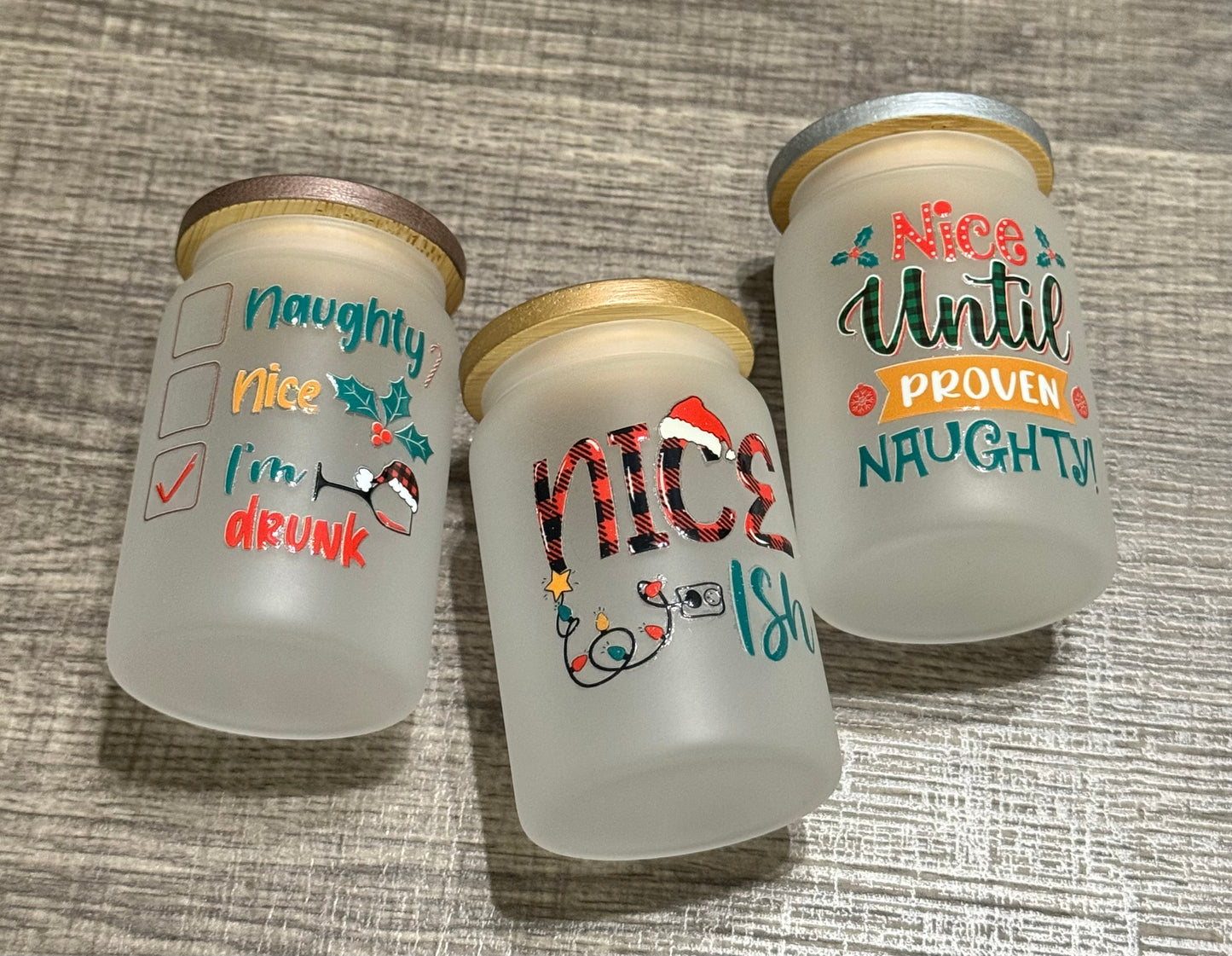 3.5 oz Xmas Shot Glass Set