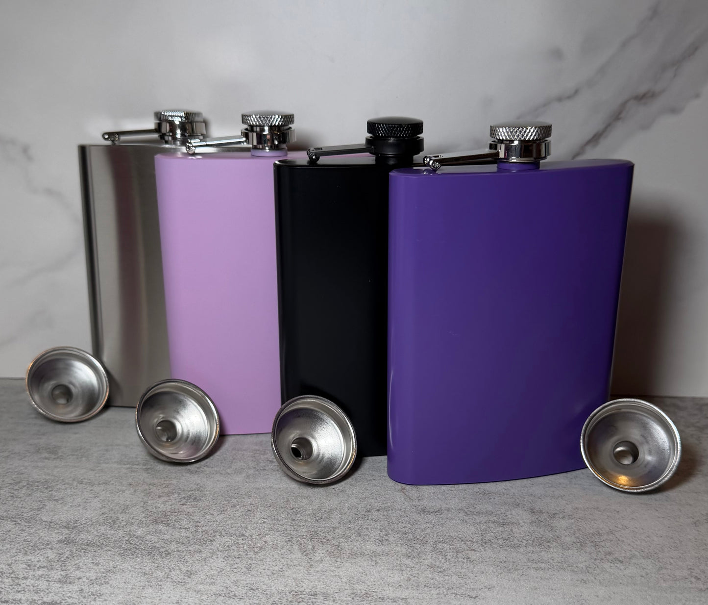 8oz Stainless-Steel Flasks