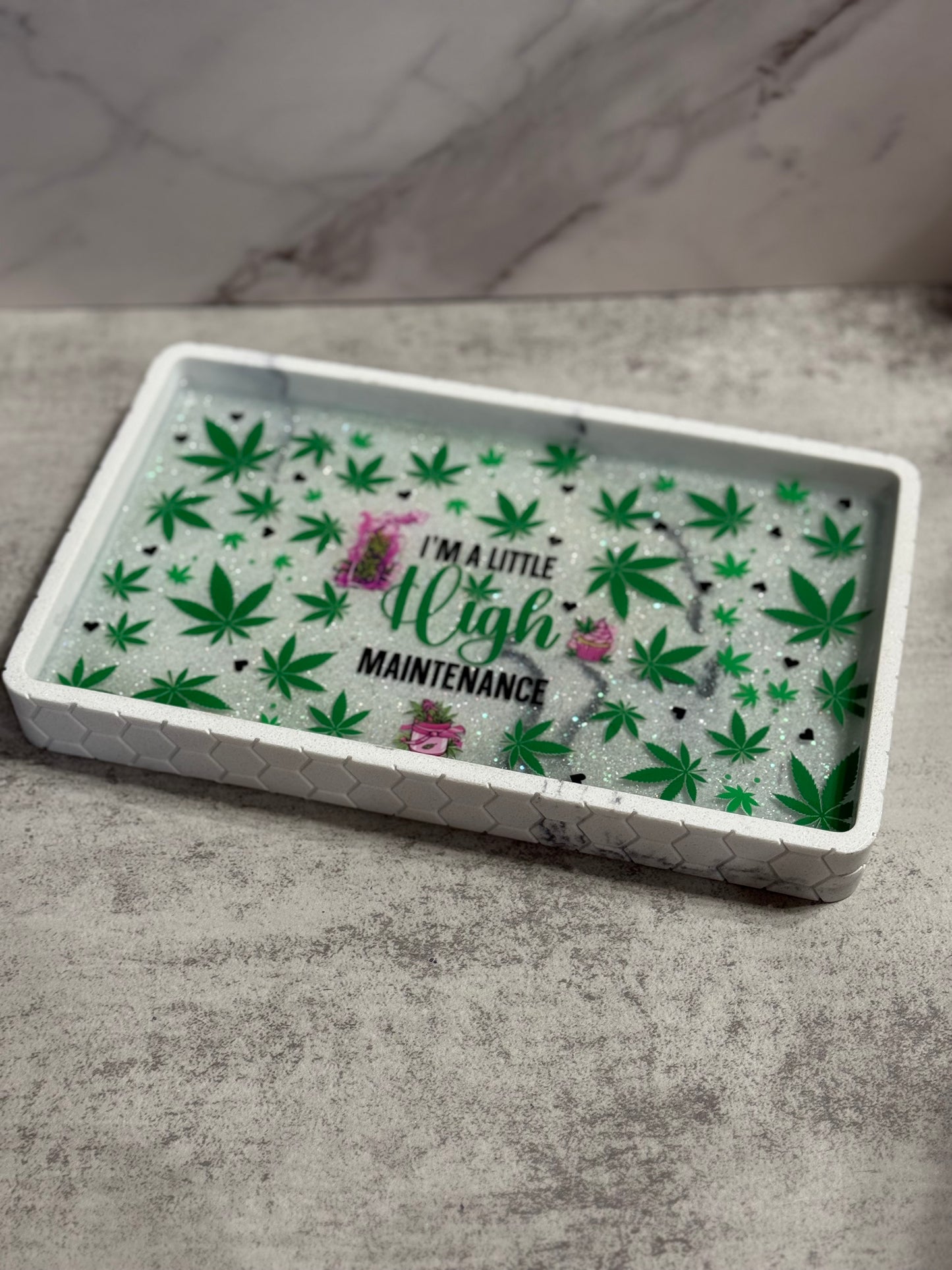 I'm A Little High Maintenance Marble Dish