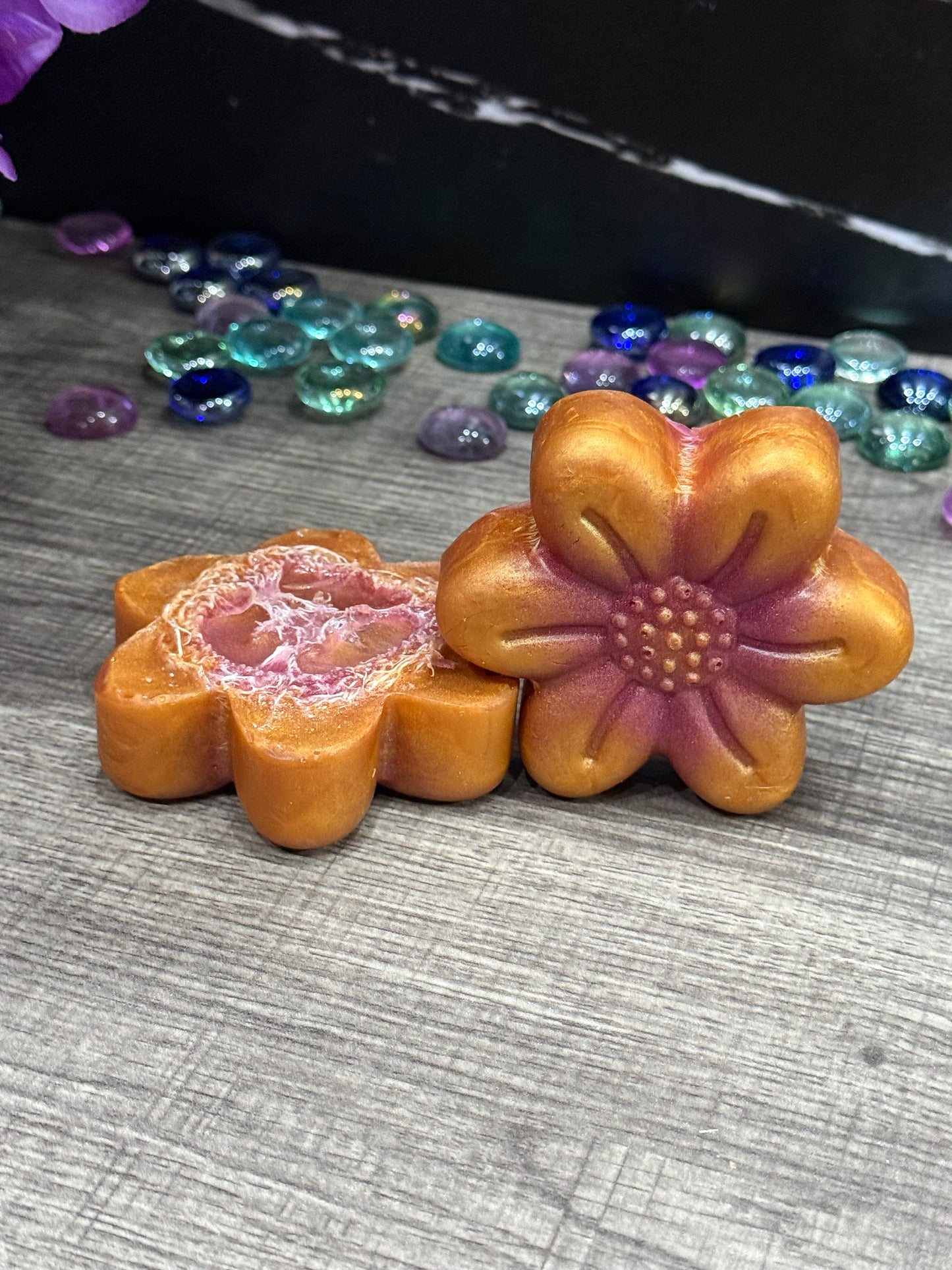 Flower Loofah Soaps